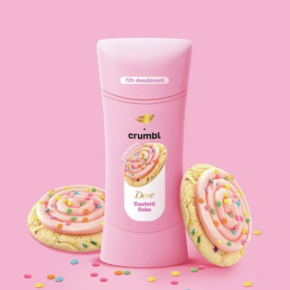 Dove x Crumbl Confetti Cake 72h Deodorant Limited Edition